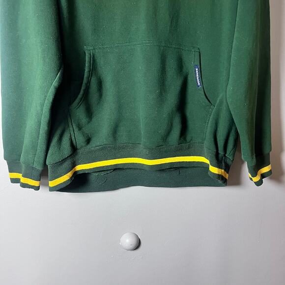 Renegade Green Bay Hoodie XL Green Yellow Pullover Retro NFL Sweatshirt - Picture 6 of 6